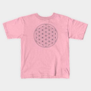 Flower of life, sacred geometry. Kids T-Shirt